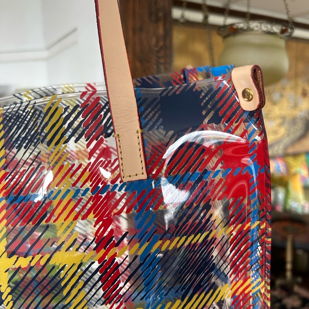 Unique DOONEY & Bourke NWOT Plaid CLEAR Tote Bag - Picture 4 of 6